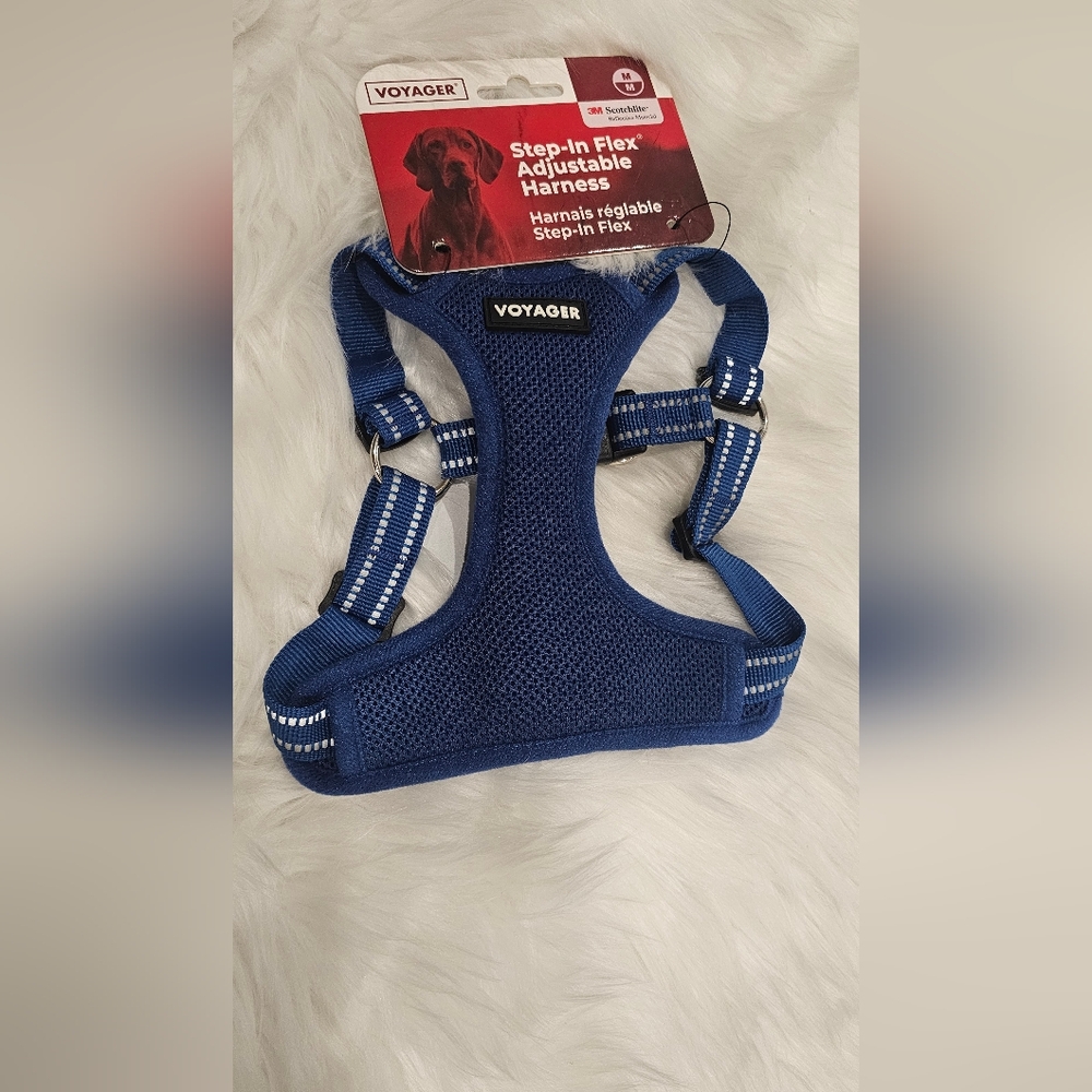 Voyager Fully Adjustable Step in Dog Harness - Royal Blue S & M - Picture 1 of 5